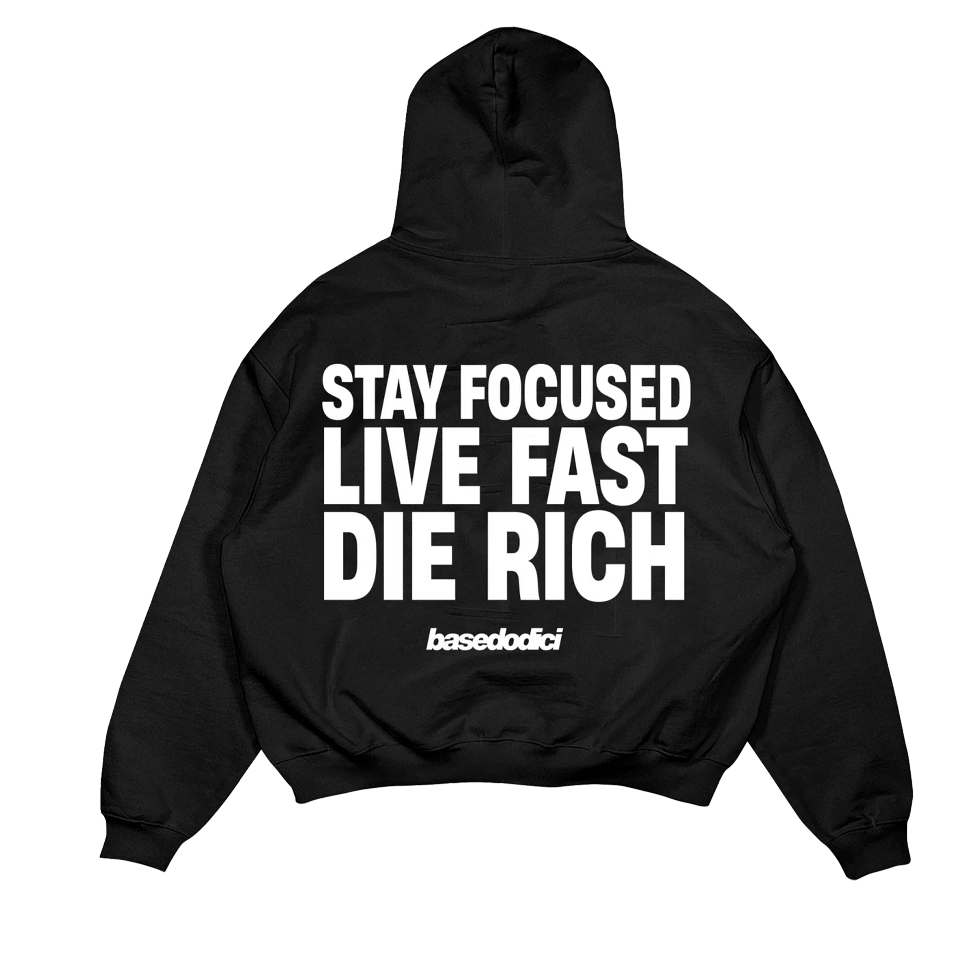 HOODIE STAY FOCUSED BLACK